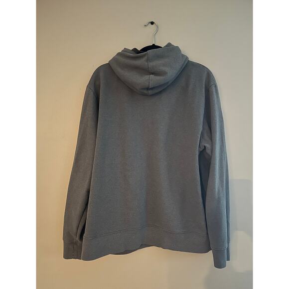 The North Face Hoodie Gray Orange Pullover Hooded Sweatshirt Hoodie Large - Picture 3 of 6